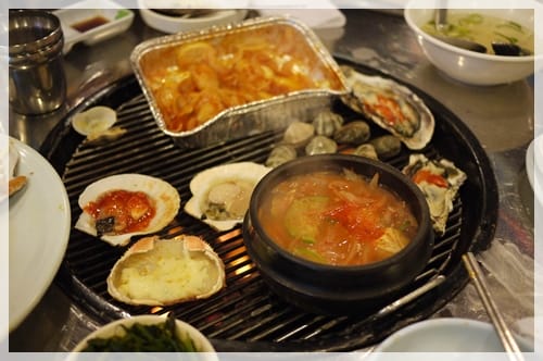 2011韓國旅day2-新村-期待已久的”烤貝殼店”~附菜單及地圖 - 第6張圖 2011韓國旅day2-新村-期待已久的”烤貝殼店”~附菜單及地圖