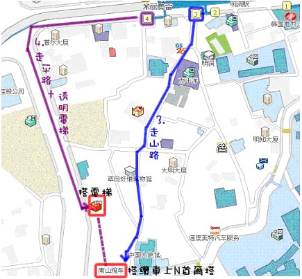 2011韓國旅day3-把愛情鎖在首爾塔上~有附地圖