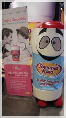 2012年韓國行day1 好懷念的滋味 – BeansBins草莓鬆餅+SmoothieKing水果奶昔