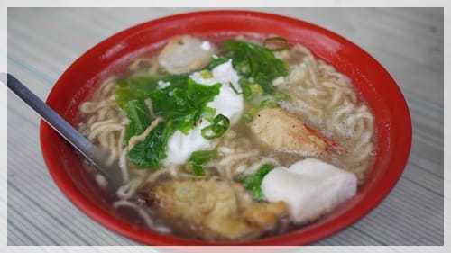 我的生日開胃菜 – 蝦仁飯+鍋燒麵+杏仁冰