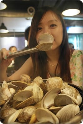 2013年韓國行Day4 好大一碗蛤犡湯!!大滿足~~ 明洞 ” 조가비 貝殼專賣店 “