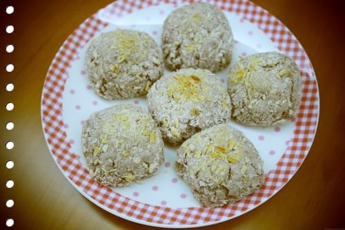 [My Little Kitchen] 不油炸，超簡單的芋頭起士球!!