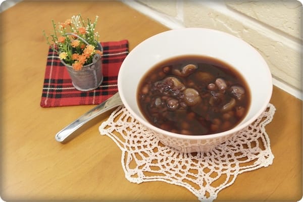 [My Little Kitchen] 溫暖小溫補~~桂圓紅豆紫米粥
