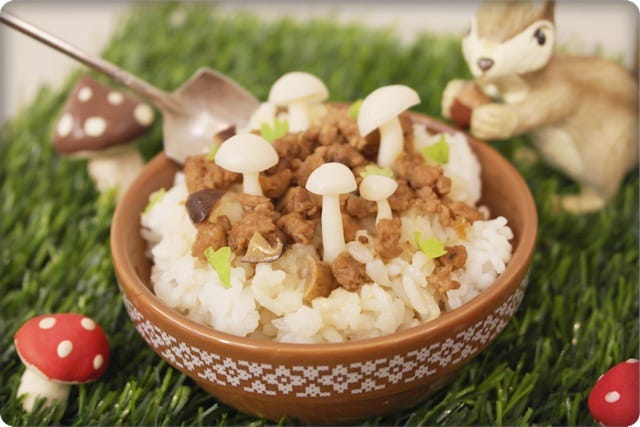 [My Little Kitchen] 好童趣 好有趣!! 打造一座”菇菇小森林肉燥飯”