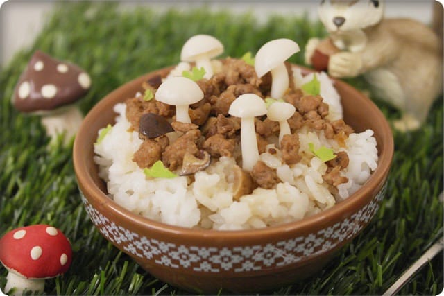 [My Little Kitchen] 好童趣 好有趣!! 打造一座”菇菇小森林肉燥飯”