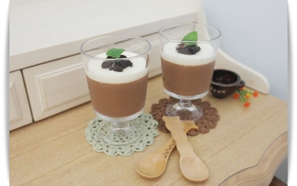 [My Little Kitchen] 巧克力奶凍!!雙層好滋味~~