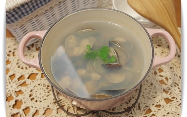 [My Little Kitchen] 清爽又好喝!! – 薑絲蛤蠣湯