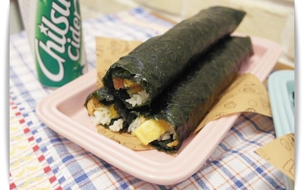 [My Little Kitchen] 大口大口吃!! – 韓式飯捲김밥 ♡
