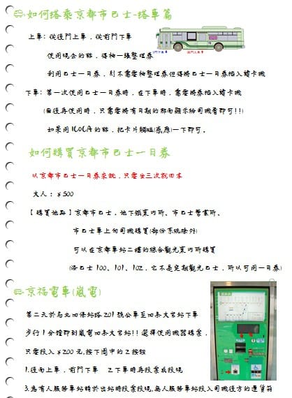 2015年京阪神奈甜蜜遊 ♡ 六天五夜行程大公開 – 自己出版自己看的旅遊書!!