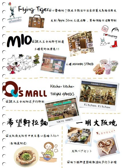 2015年京阪神奈甜蜜遊 ♡ 六天五夜行程大公開 – 自己出版自己看的旅遊書!!