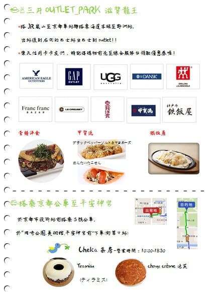 2015年京阪神奈甜蜜遊 ♡ 六天五夜行程大公開 – 自己出版自己看的旅遊書!!