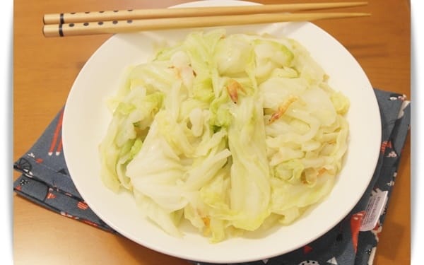 [My Little Kitchen] 一盤簡單鮮甜家常菜!! – 櫻花蝦炒高麗菜