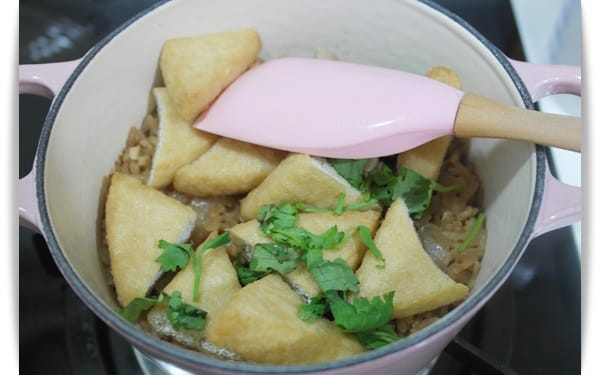 [My Little Kitchen] 香Q一鍋飯!! – 油豆腐炊飯