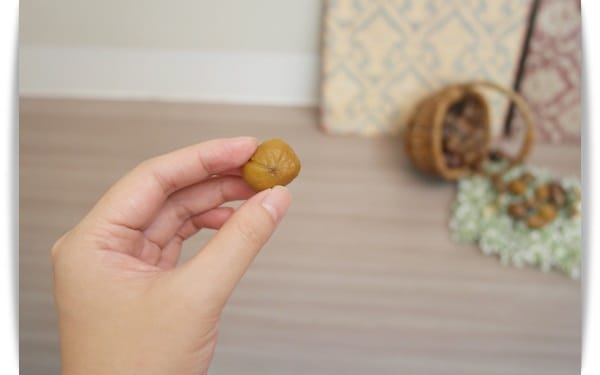 [My Little Kitchen] 用烤箱完成「糖炒栗子」~ 手不會黑黑的喔!!
