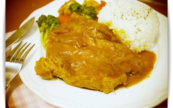 [My Little Kitchen] 嫩煎豬排咖哩飯 ~~ 一鍋到底好美味❤