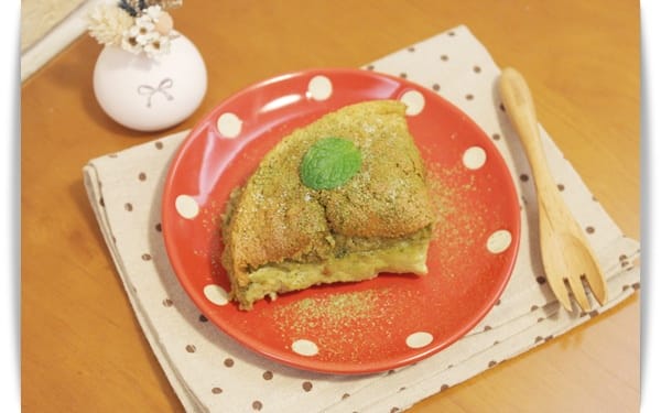 [My Little Kitchen] 三種口感，一次滿足!! 風靡日本的「魔法蛋糕」抹茶口味❤