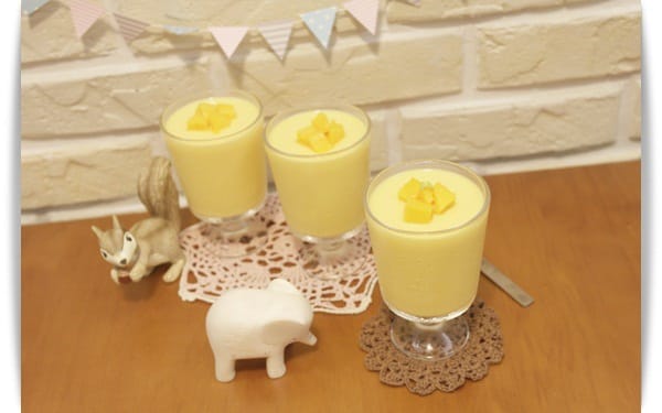 [My Little Kitchen] 香甜濃醇氣味「芒果布丁」簡單易做 ♪