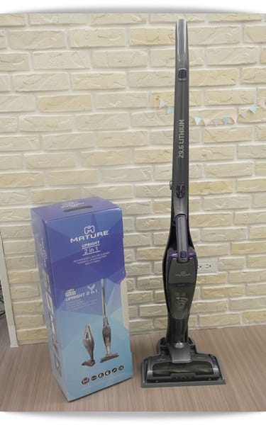 兼具時尚與實用【MATURE美萃】直立式無線吸塵器鋰電版(29.6V絕美紫灰)