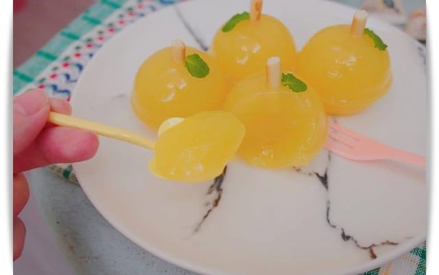 [My Little Kitchen] 濃厚果汁味，小巧又Q彈!! -「柳橙蒟蒻凍 / 柳橙果凍」