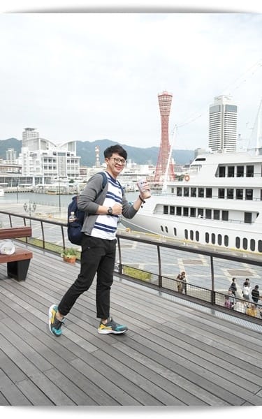 2015年京阪神奈甜蜜遊day4♡搭Cityloop逛神戶，Calbee薯條的吉拿棒更好吃!!