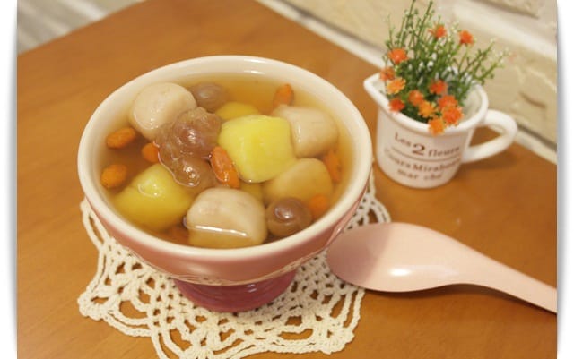 [My Little Kitchen] 入口好暖心，每口都Q彈 ❤「桂圓地瓜芋圓湯」