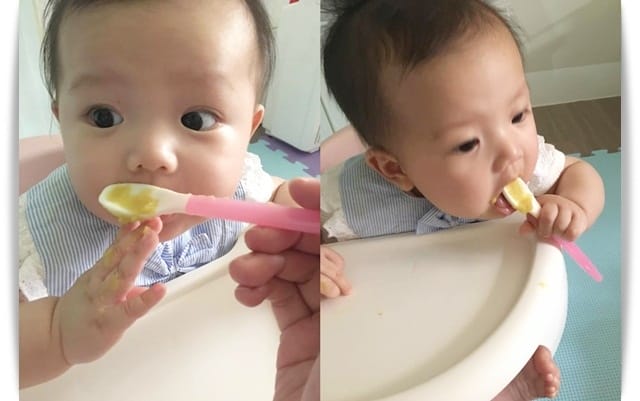 [Baby Food] 高纖維，寶寶不會拒絕的「地瓜泥」♪