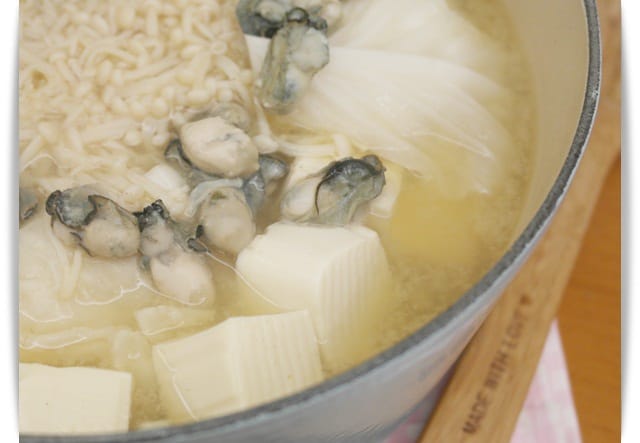[My Little Kitchen] 不失敗，新鮮味「味噌牡蠣土手鍋」❤