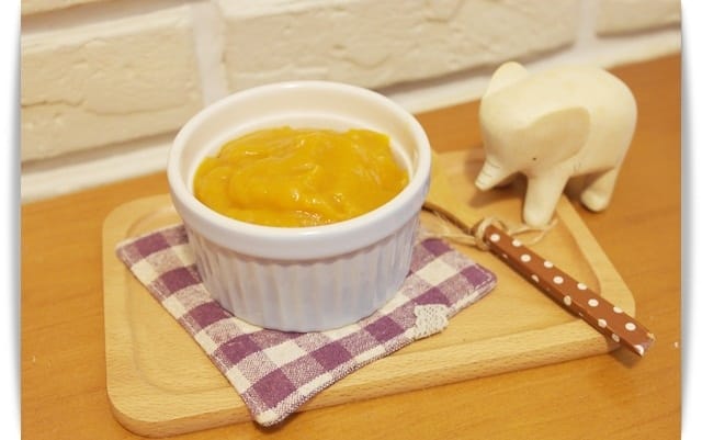 [Baby Food] 富含植物性蛋白質，甜甜的「南瓜泥」♪