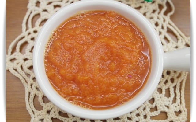 [Baby Food] 木瓜酵素幫助消化「木瓜泥」♪