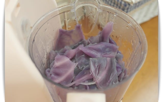 [Baby Food] 含花青素，抗氧化力強「紫高麗菜泥」♪