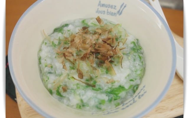 [Baby Food] 天然鮮味，好營養「小白菜柴魚粥」♪