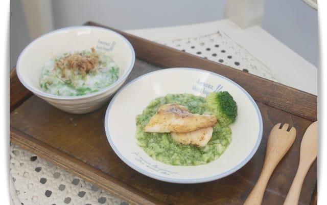 [Baby Food] 天然鮮味，好營養「小白菜柴魚粥」♪