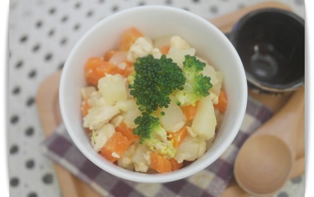 [Baby Food] 濃郁可口，寶寶版「奶油燉雞肉」♪