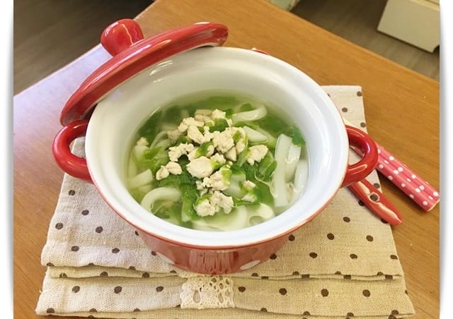 [Baby Food] 暖呼呼、日式和風味「雞肉烏龍麵」♪