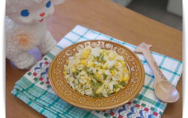 [Baby Food] 香氣十足，寶寶版「青椒蛋炒飯」♪