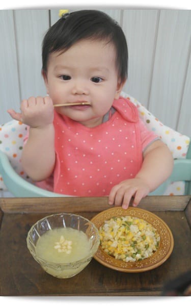 [Baby Food] 香氣十足，寶寶版「青椒蛋炒飯」♪