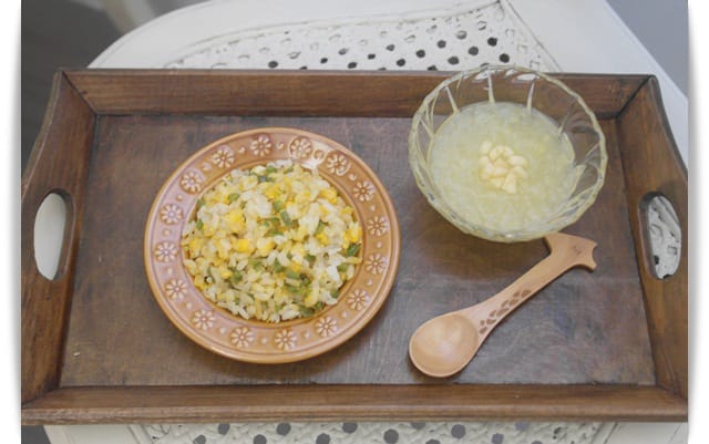 [Baby Food] 香氣十足，寶寶版「青椒蛋炒飯」♪