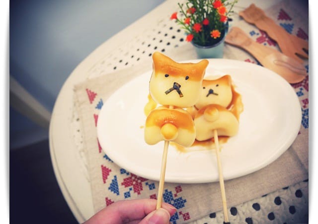 [Baby Food] 寶寶版「柴犬日式糰子」豆腐做的喔 ♪
