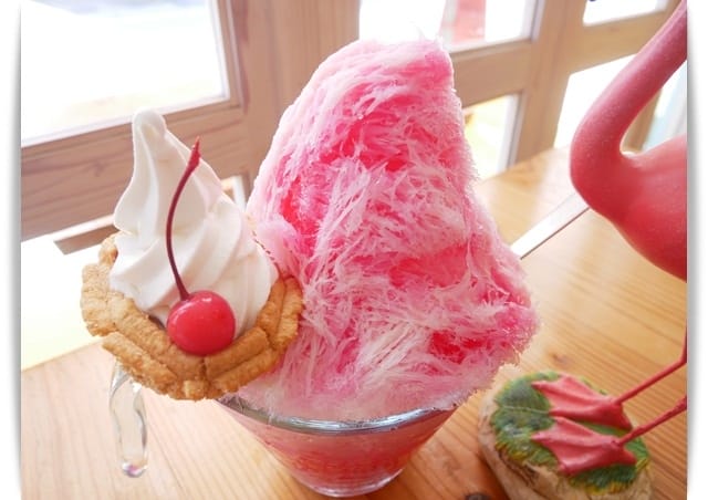 2018年沖繩親子遊 ♡ 可愛的「Yes Picnic Parlor」繽紛色彩日式剉冰。