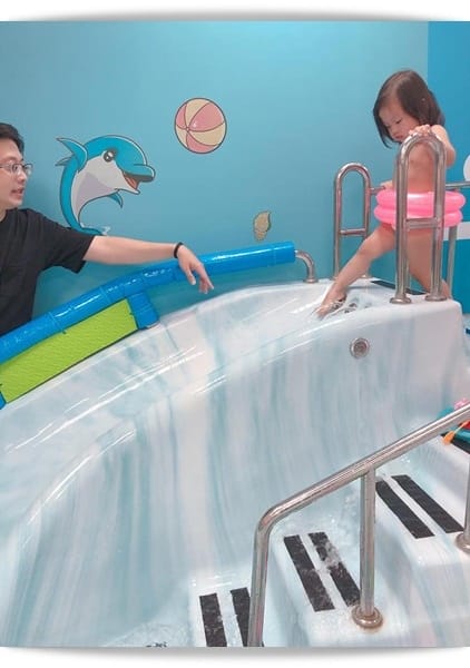 「活力寶貝嬰幼兒運動館」小孩超愛的滑水道幼兒遊泳池♡