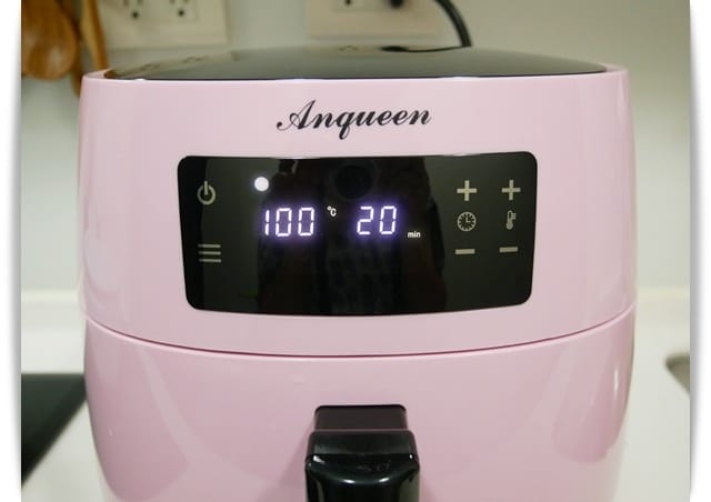 好夢幻「Anqueen安晴健康減油氣炸鍋」內建菜單方便又簡單 ♪