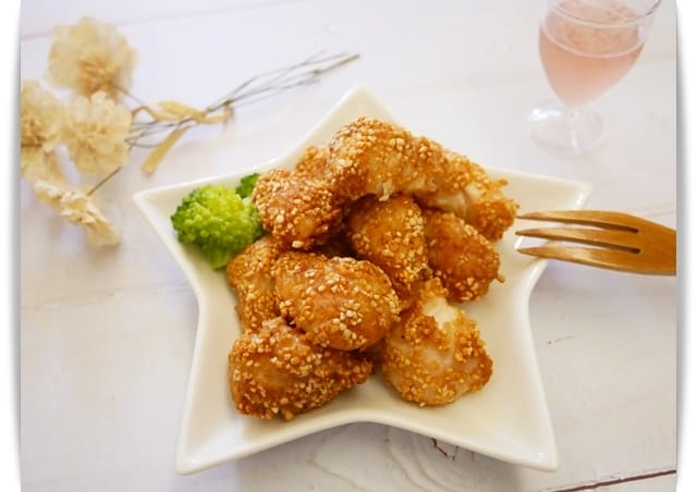 [My Little Kitchen] 氣炸鍋「鳳梨蝦球」免油炸、真好吃 ♪