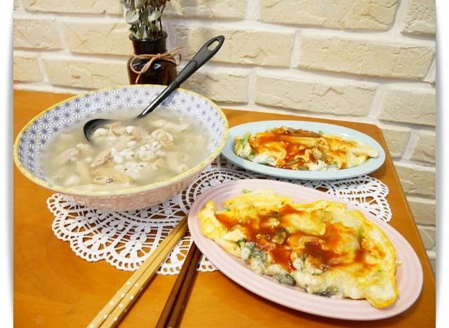 餐桌蚵仔煎