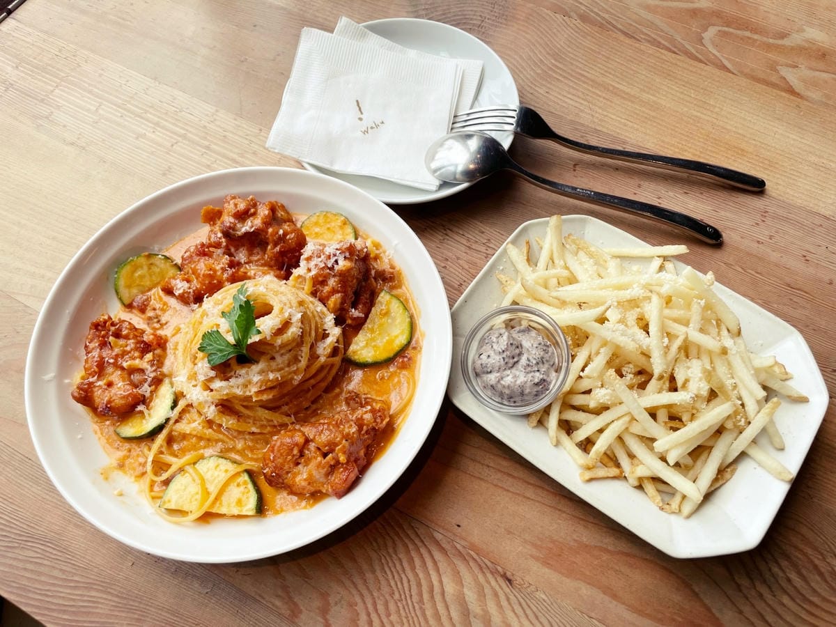 台北信義區「Waku Waku Pasta」餐點好吃還看得到