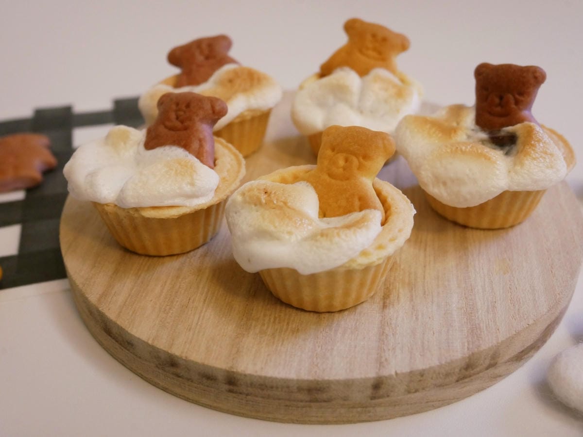 [Vitantonio] 超可愛「小熊泡澡塔/棉花糖巧克力塔