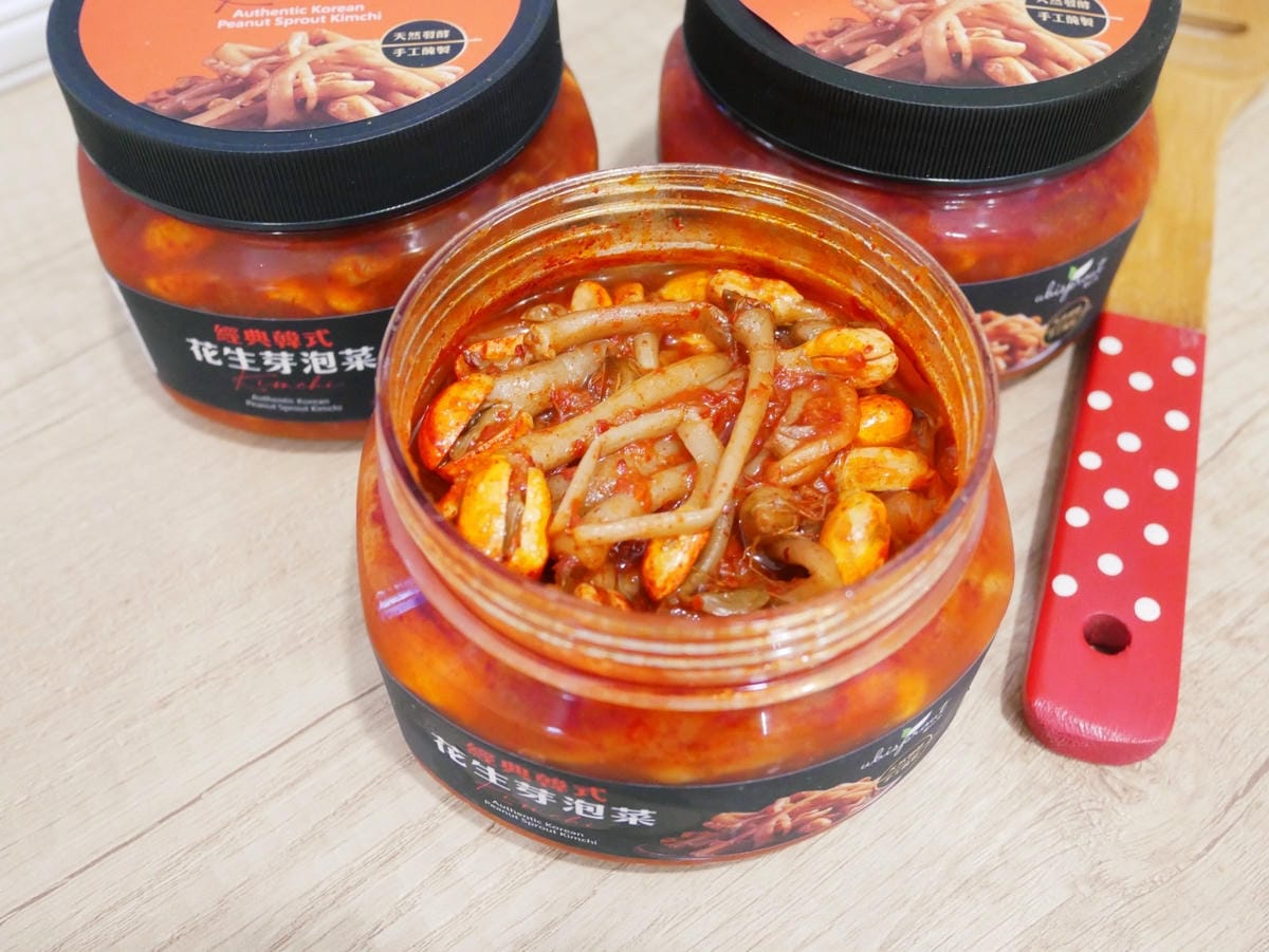 天然爽脆「優比芽韓式經典花生芽泡菜」配菜、料理都好吃!! 天然爽脆「優比芽韓式經典花生芽泡菜」配菜、料理都好吃!!