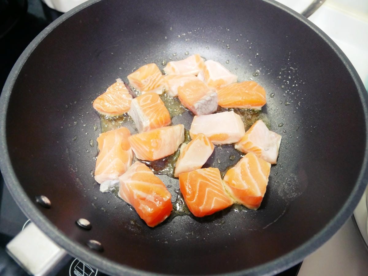 [My Little Kitchen] 平底鍋「蘑菇炒鮭魚」