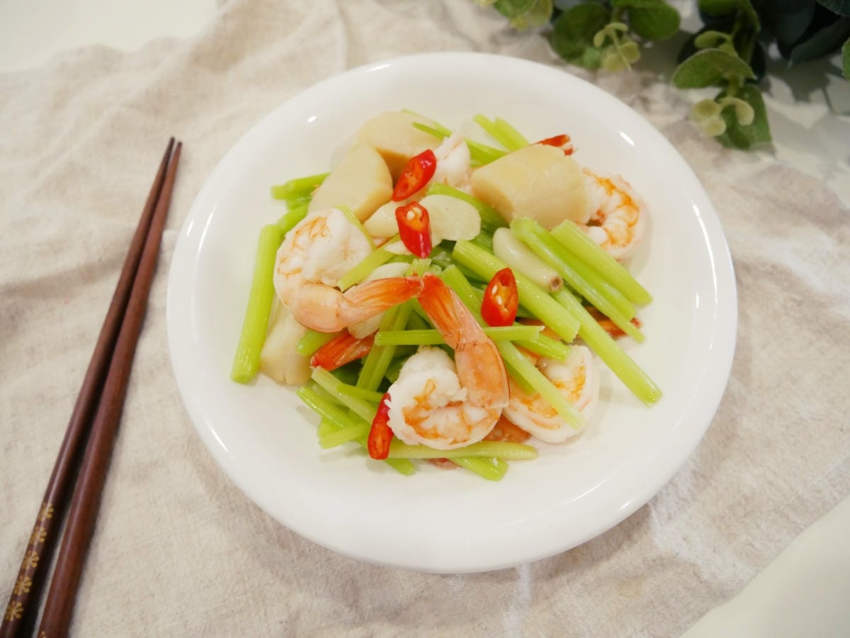 [My Little Kitchen] 好鮮美「芹菜炒蝦仁」