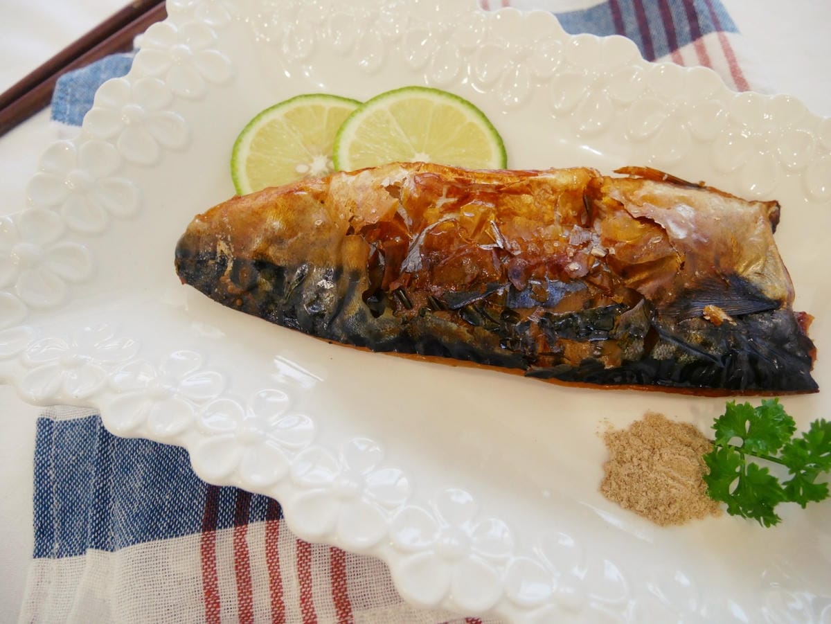 [My Little Kitchen] 水波爐「鹽烤鯖魚」皮
