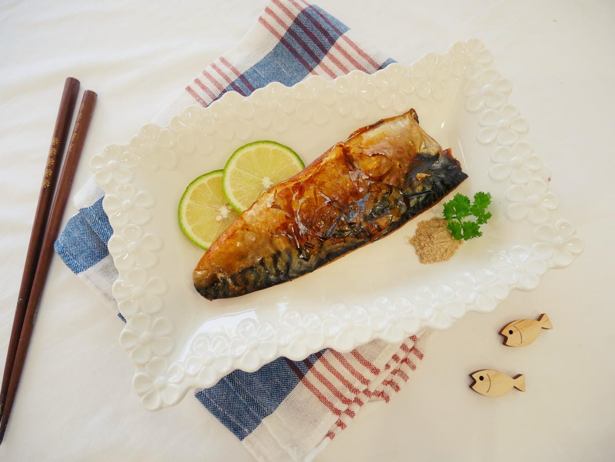 [My Little Kitchen] 水波爐「鹽烤鯖魚」皮